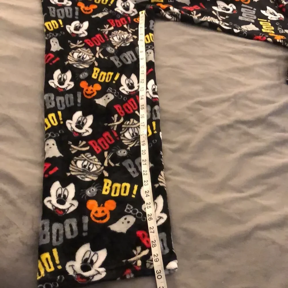 Disney Halloween Print Fleece Pajama Pants Woman Size Large - Picture 9 of 9